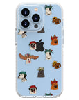 Dogs and Flowers iPhone Case