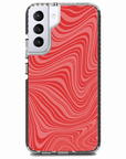 Red Swirl Impact Samsung Case