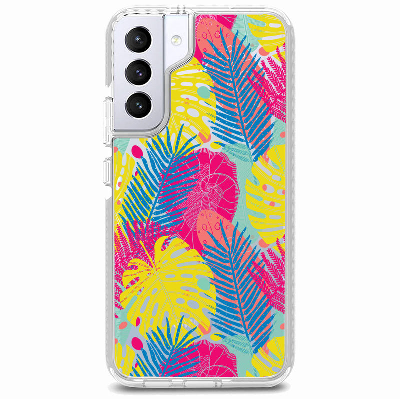 Colorful Exotic Leaves Samsung Phone Case