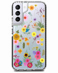 Pressed Flowers Print Samsung Phone Case