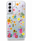 Pressed Flowers Print Samsung Phone Case