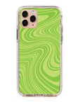 Psychedelic LimeGreen Swirl iPhone Case